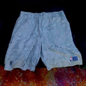 White marbled basketball shorts